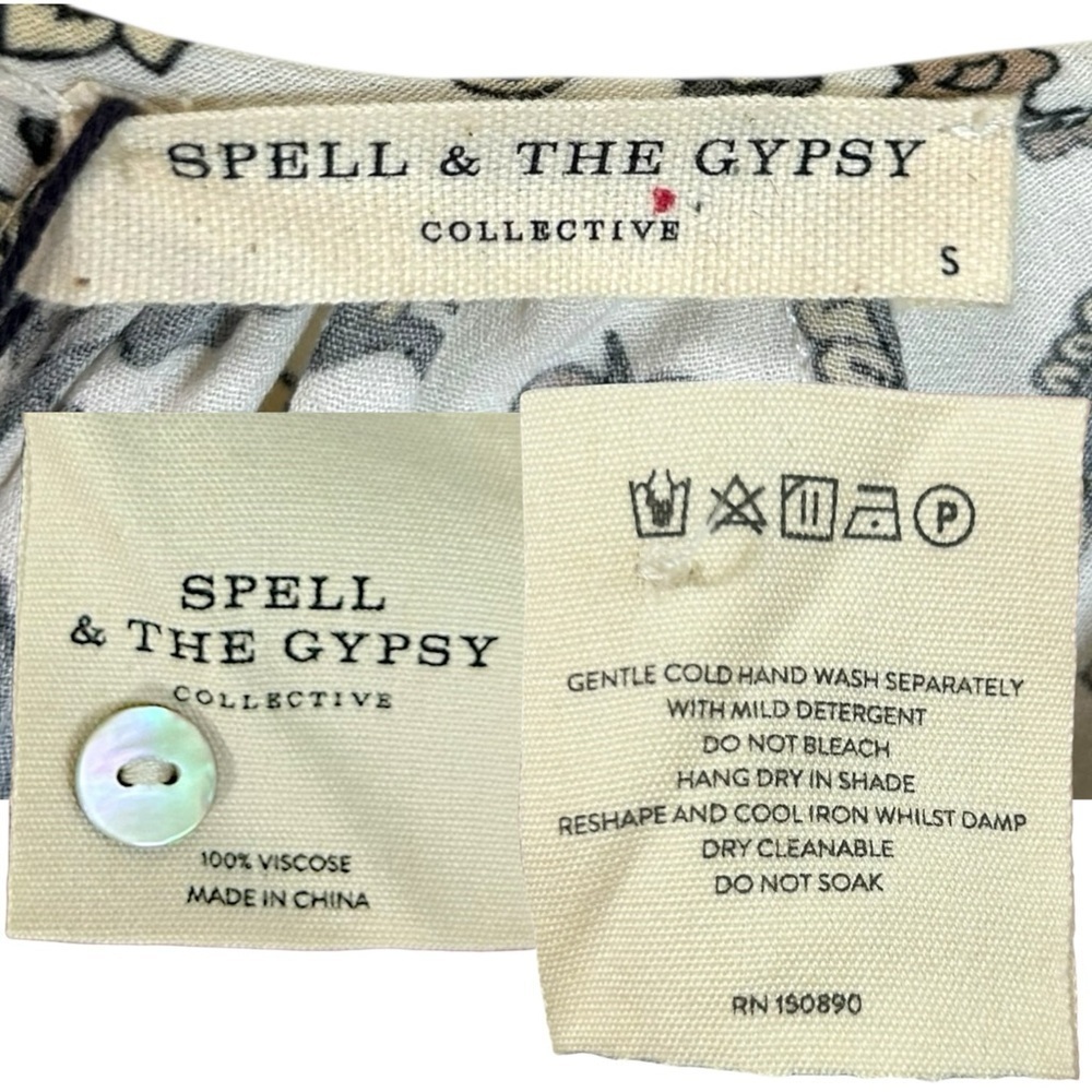 Spell & The Gypsy Collective, NWT, Women’s ‘Journey Romper’ in Ash, White, Small - Picture 6 of 16
